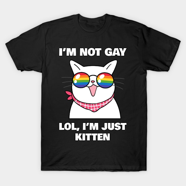 Funny Gay Cat T-Shirt by sqwear